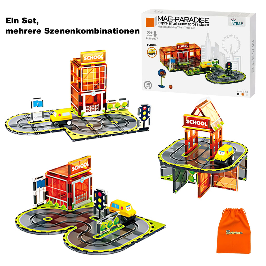 Magnetische Bausteine Stadt