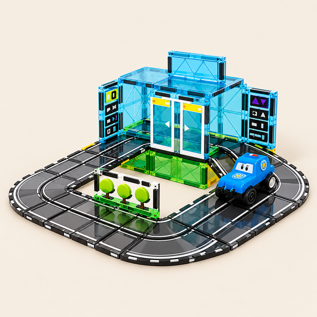 Magnetische Bausteine Stadt