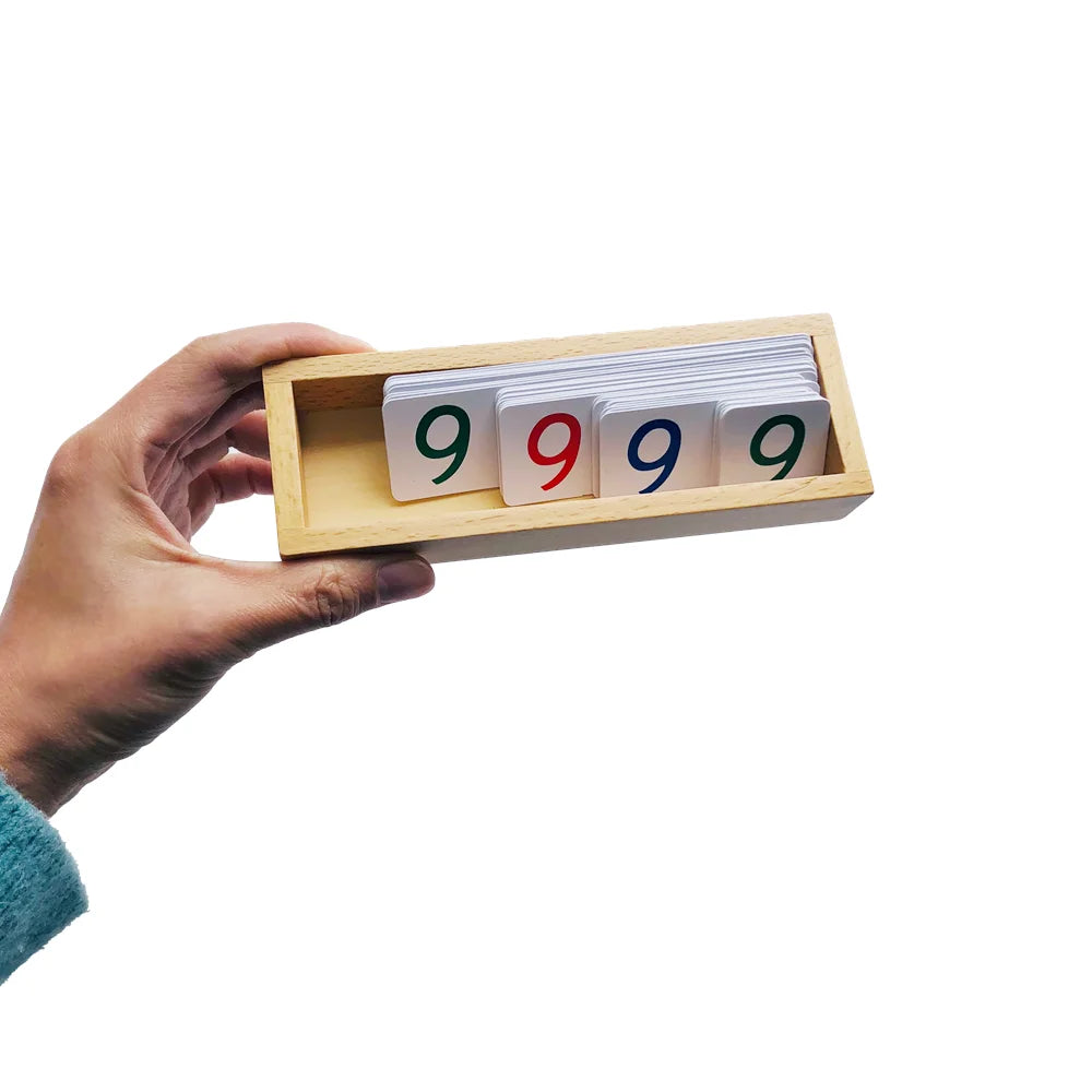 Montessori Zahlenkarten mit Box