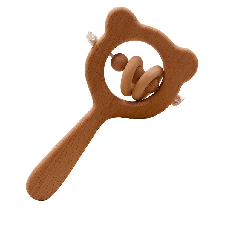 Greifring Bär aus Holz