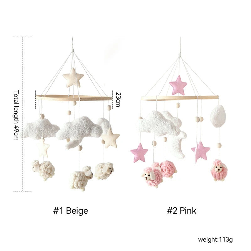 Baby Mobile Wolken