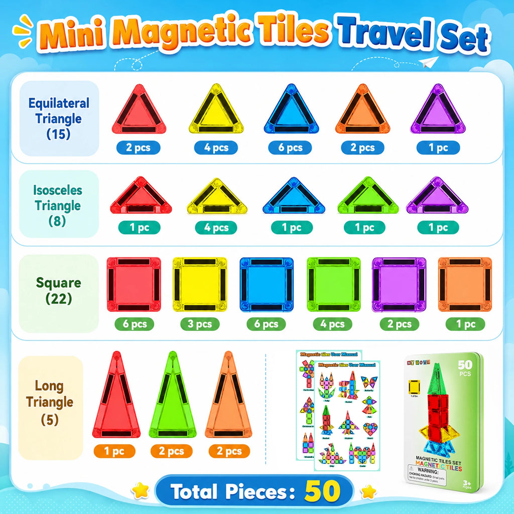 Magnetische Bausteine Set