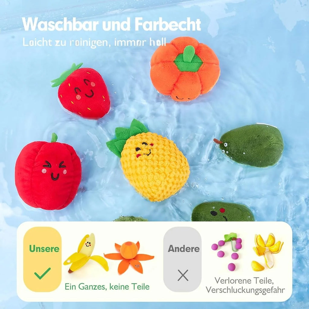 Plüsch-Obst und Gemüse