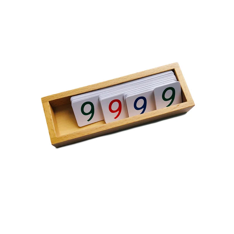 Montessori Zahlenkarten mit Box