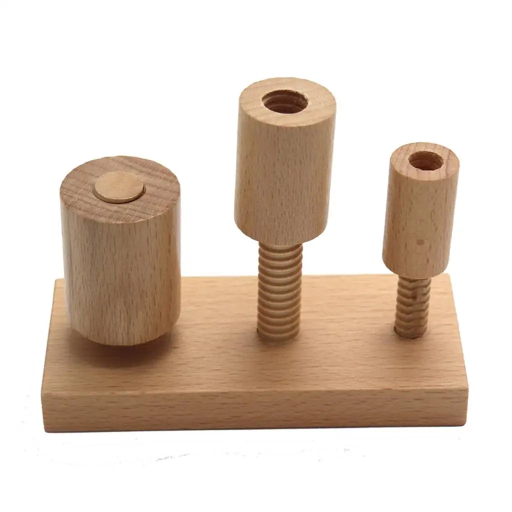 Schraubspiel aus Holz