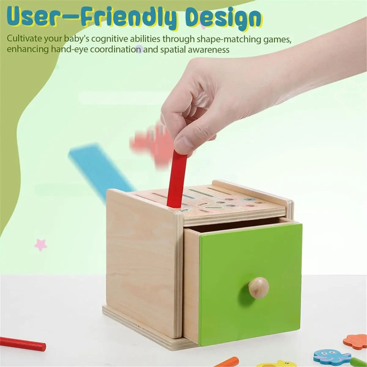 Sortierspiel aus Holz