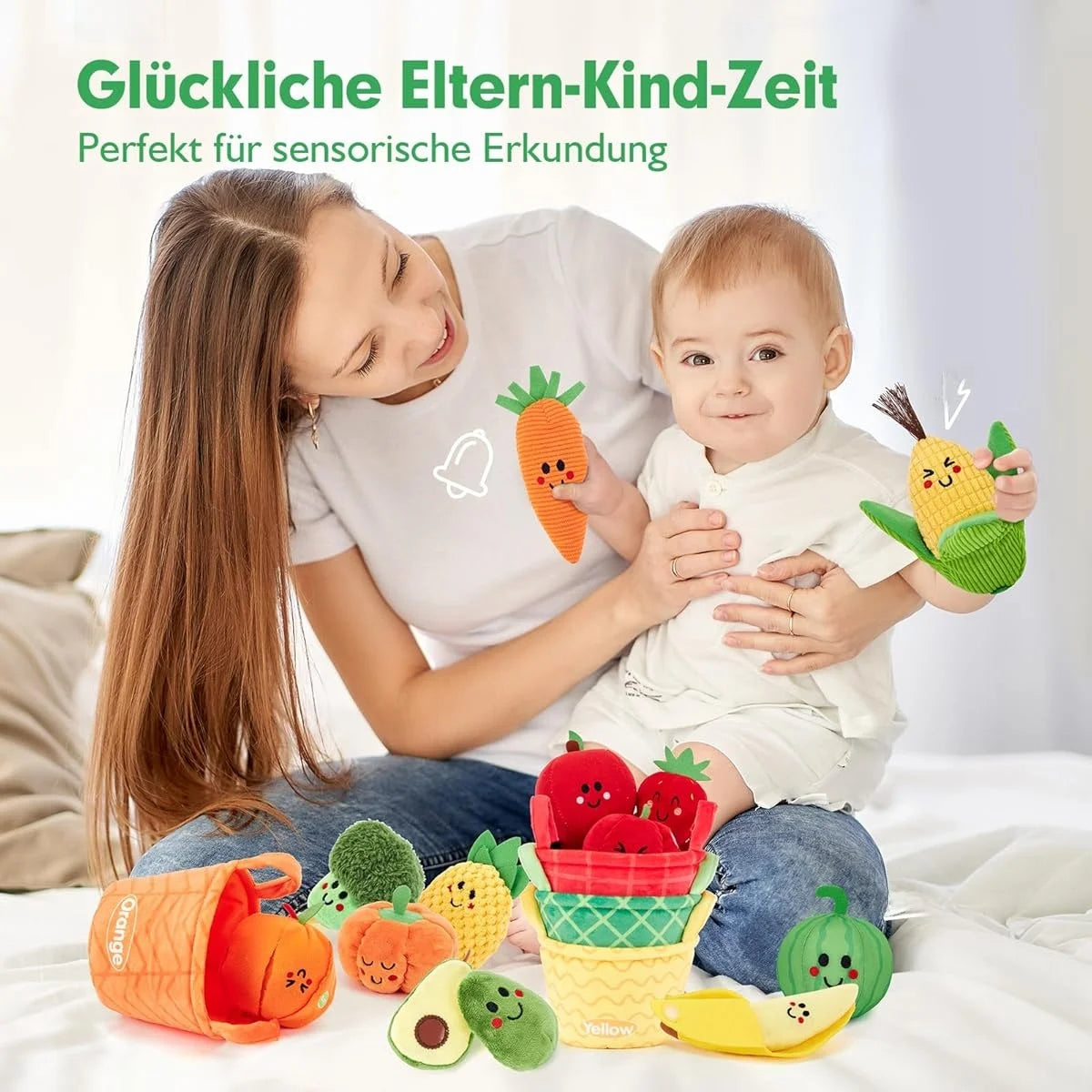 Plüsch-Obst und Gemüse