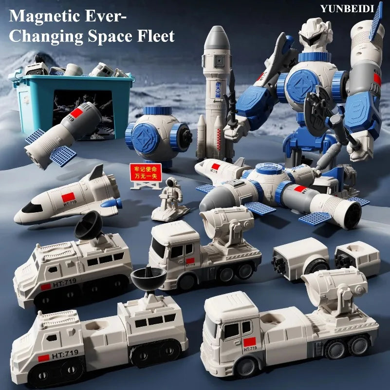 Magnetische Bausteine Fahrzeuge