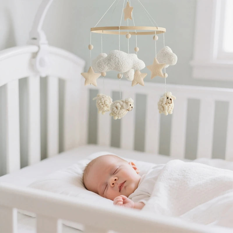 Baby Mobile Wolken