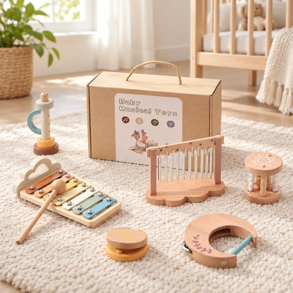 Babyspielzeug-Set aus Holz